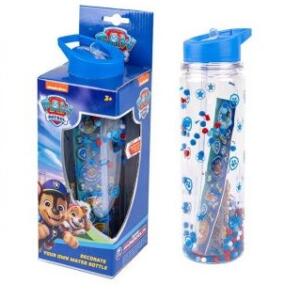 Paw Patrol decorate your own water bottle  (blue)