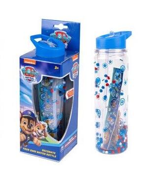 Paw Patrol decorate your own water bottle  (blue)