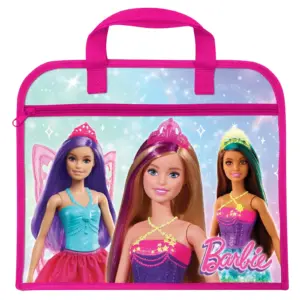Barbie zip book bag