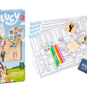 Bluey wooden stamp activity tower