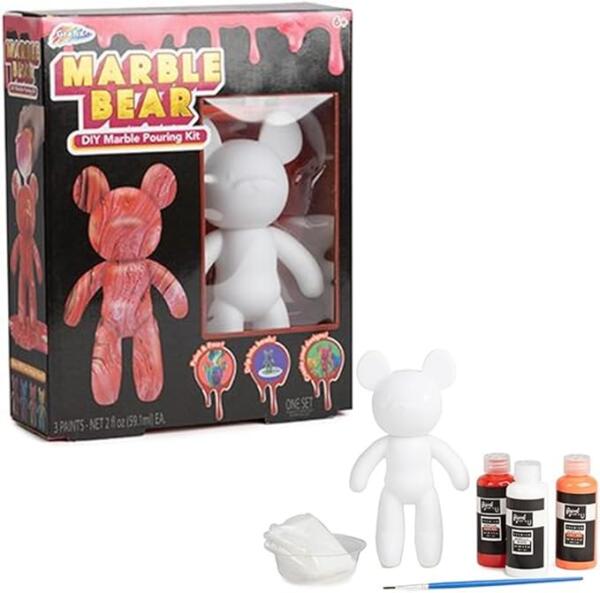 Pouring Art Bear (Red)
