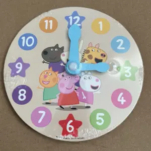 Peppa Pig wooden clock