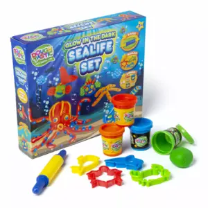 Glow in the dark sealife set (play dough)