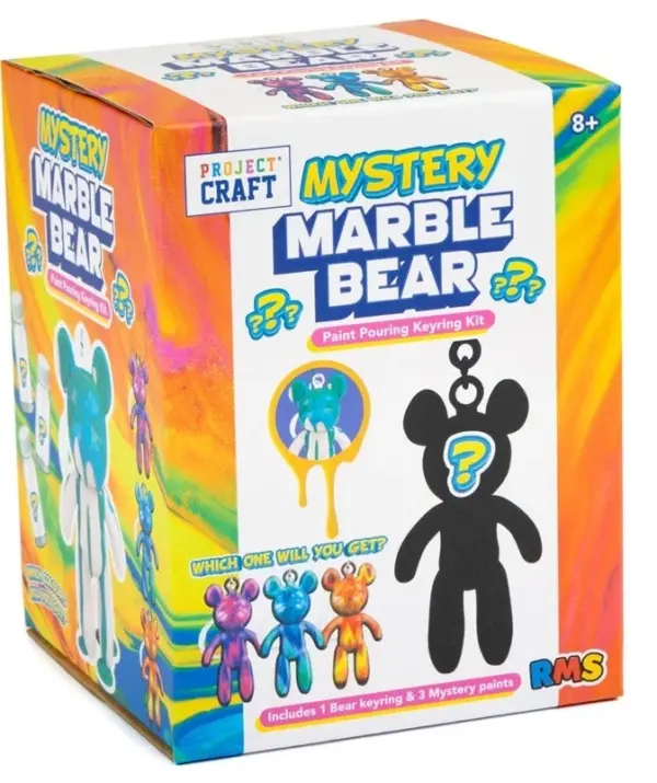 Mystery Marble bear keyring