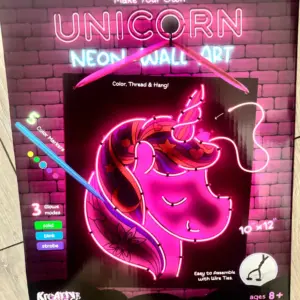 Unicorn neon wall art