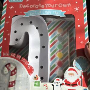 Paint your own Candy cane light up sign