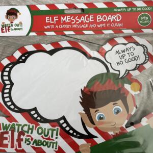 Elf wipe clean message board